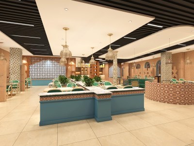 东南亚新疆饭店3D模型下载